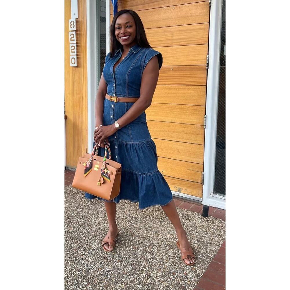 Veronica Beard Arnetta Denim Dress size 0